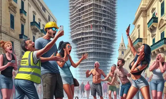 The Day Sliema’s Scaffolding Became Malta’s Hottest New Tourist Attraction
