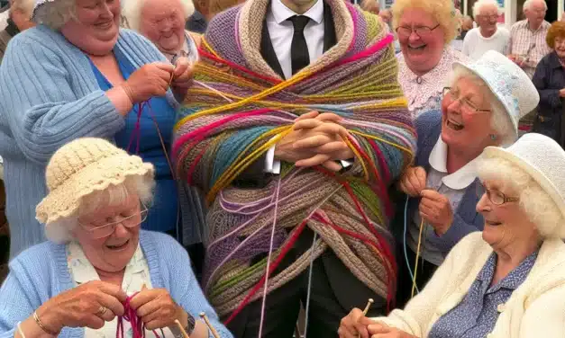 President Inducted into Knitters’ Society at L-Istrina Visit