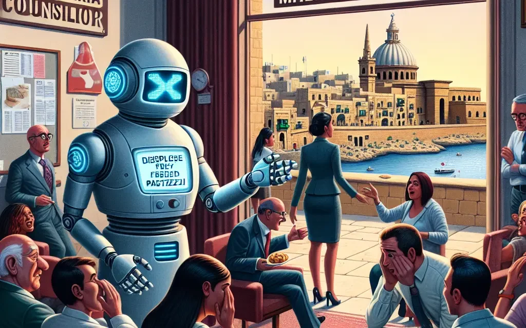 Malta’s First Robotic Domestic Violence Counselor Malfunctions: A Tale of Marsaskala Mayhem and Pastry Pandemonium