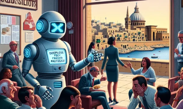 Malta’s First Robotic Domestic Violence Counselor Malfunctions: A Tale of Marsaskala Mayhem and Pastry Pandemonium