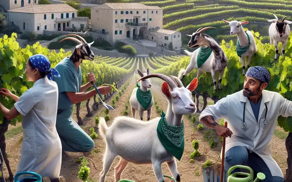 Eco-Conscious Goats take over Gozitan Vineyard: An Un-baa-lievable Tale!