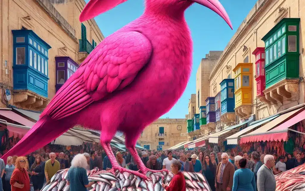 Falco the Flamboyant Flamingo: A Tale of Adventure in Malta