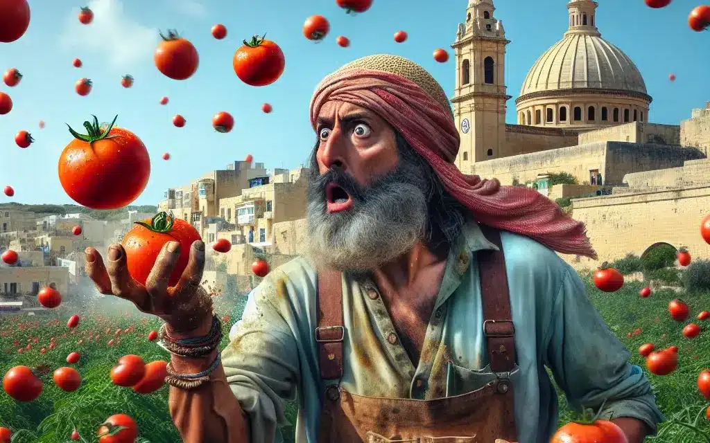 The Great Maltese Tomato Escapade: When Tomatoes Took Over Malta’s Streets